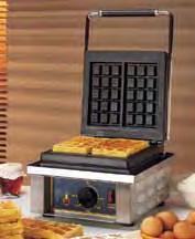 Waffles Συσκευή για βάφλες στρογγυλή σε ξυλάκι GES 80 010.0277 739 Διάσταση βάφλας: 155 x 40 mm ανά ξυλάκι Πάχος βάφλας: 40 mm. Με θερμοστάτη. Ρύθμιση θερμοκρασίας από 0 έως 300 C.