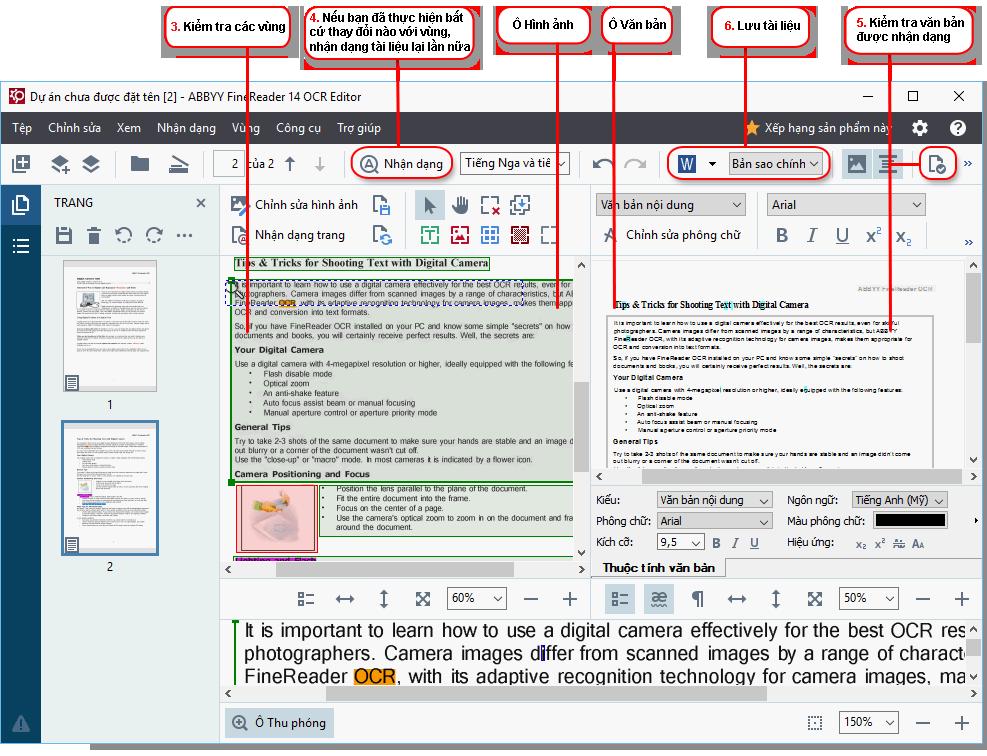 OCR Editor còn hỗ trợ nhiều tính năng mạnh mẽ để tinh chỉnh OCR và chuyển đổi, nhờ đó mang lại kết quả tốt nhất có thể.