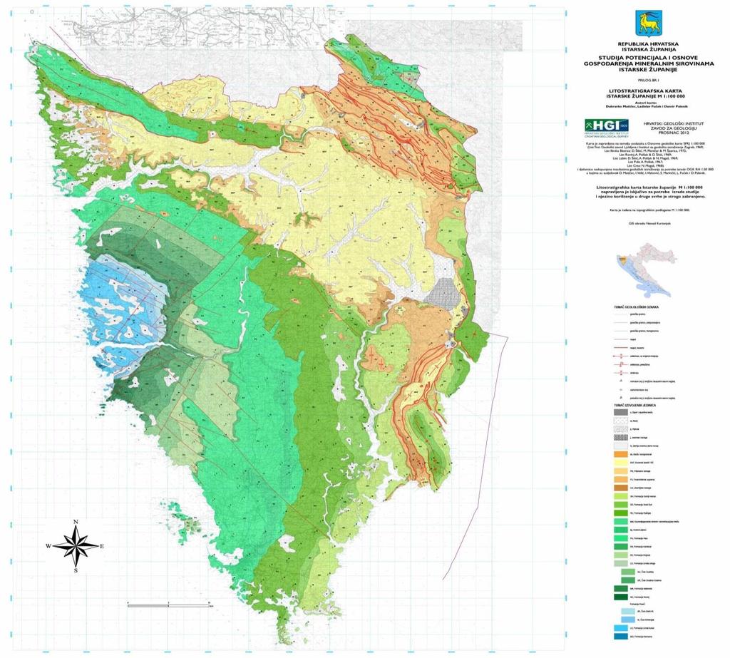 GEOLOŠKA GRAĐA-MINERALNE SIROVINE Pregledna geološka