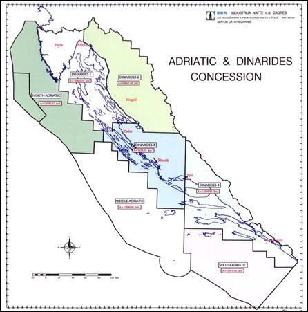 MINERALNE SIROVINE energetske mineralne sirovine Jadranski bazen je podijeljen u nekoliko depresija koje su se oblikovale u miocenu i pliocenu.