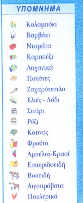 ΠΑΡΑΓΩΓΙΚΟΣ ΧΑΡΤΗΣ (ΓΕΩΡΓΙΑ - ΚΤΗΝΟΤΡΟΦΙΑ) οικογένεια λέξεων: παραγωγικός, λέξεις που περιέχουν δίψηφα σύµφωνα: καλαµπόκι, ντοµάτα, λέξεις που