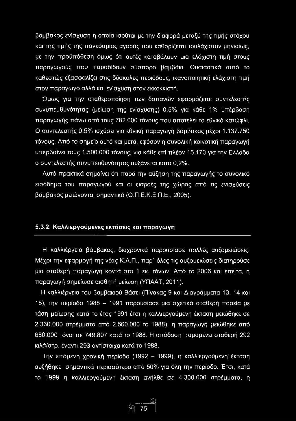 Ουσιαστικά αυτό το καθεστώς εξασφαλίζει στις δύσκολες περιόδους, ικανοποιητική ελάχιστη τιμή στον παραγωγό αλλά και ενίσχυση στον εκκοκκιστή.