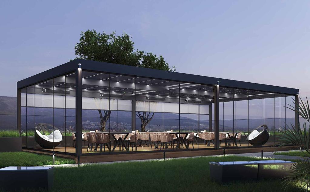 Bioclimatic pergolas for extremely comfortable outdoor spaces Κινητές -