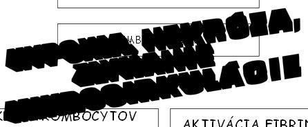 GENERALIZOVANÁ AKTIVÁCA ZRÁŽANIA MIKROTROMBY EMBOLIZÁCIA POKLES TROMBOCYTOV A FAKTOROV AKTIVÁCIA FIBRINOLÝZY KRVÁCANIE 5.3.