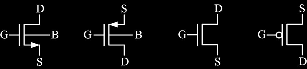 Tranzistoare MOS cu canal indus tranzistoare MOS cu canal indus (Metal-Oxide-Semiconductor) = dispozitiv cu 4 terminale controlat în tensiune: sursa (S) sursa purtătorilor majoritari grila (G)