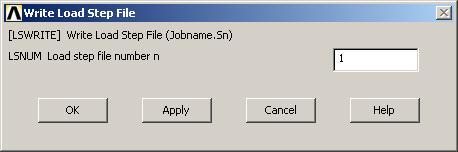 Load Step Opts/ Write LS File/ (5)