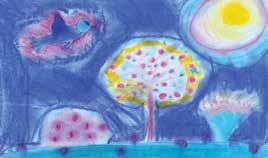 Kultur / Τέχνες painting and drawing-contest gedrucktes Banner in ansprechender Farbigkeit und Design, aus Lautsprechern tönten Vivaldi und Händel, später auch Ravel und andere klassische Klänge.