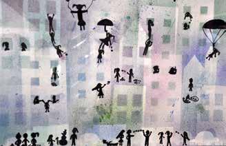 Mit dem Schalk im Nacken Charlotte Enzmann, Lehrerin / καθηγήτρια Witz in der Kunst. Jahresausstellung der Schülerarbeiten aus dem Kunstunterricht, vom 23.03. bis zum 09.05.2015, im Foyer der DSA.