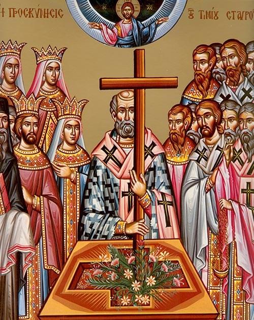 March 11, 2018 Sunday of the Holy Cross Sophronius, Patriarch of Jerusalem Pionios the Presbyter, Theodora the Righteous George the New Wonderworker of Constantinople Trophimos and Thallos the