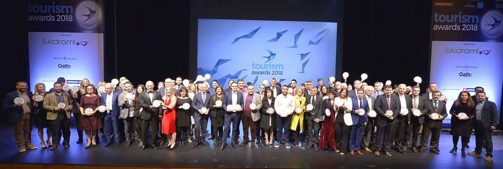 εθνικό στόχο της Ελλάδας, οι εταιρείες που βραβεύτηκαν στα φετινά Tourism Awards λειτουργούν ως πολύτιμα παραδείγματα καινοτόμων υπηρεσιών, εμπλουτισμού του τουριστικού προϊόντος και επιμήκυνσης της
