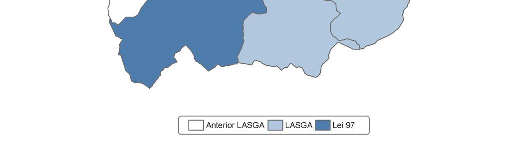 1. Planeamento vixente por concello. Fonte: COAG. 23 Mapa 4.1. Ano de aprobación do planeamento por concellos. Fonte: COAG. Por outro lado, no mapa 4.