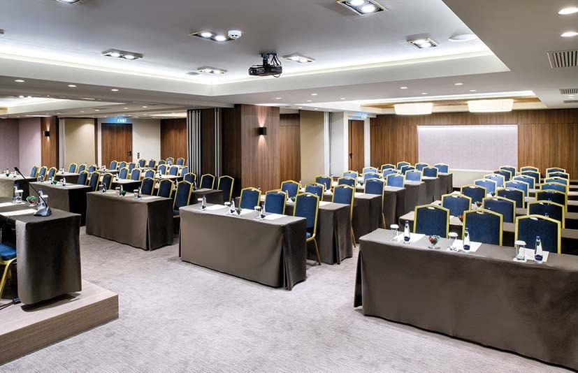 7 multi-function meeting rooms with modern technical equipment,