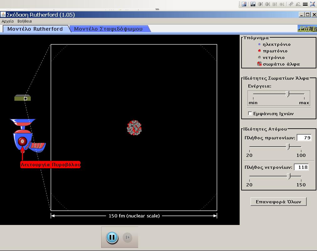 Δραστηριότητα 3 Στην ηλεκτρονική διεύθυνση http://www.youtube.com/watch?v=khar2rsfnhg να παρακολουθήσετε το πείραμα του Rutherford.