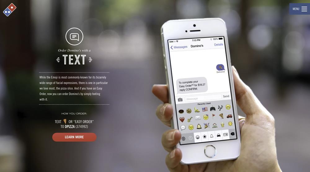 Παραγγέλλετε Domino s Pizza μέσω Twitter ή Text, χρησιμοποιώντας