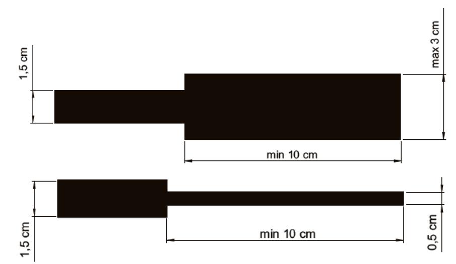 Σχήμα 5: Διαστολή και Συστολή Γραμμής 7.6 Κόμβος ή βρόχος διαδρομής Ο κόμβος/βρόχος είναι ένας κύκλος με ακτίνα μέχρι 30 εκατοστά ο οποίος έχει τοποθετηθεί οριζόντια πάνω στη γραμμή.