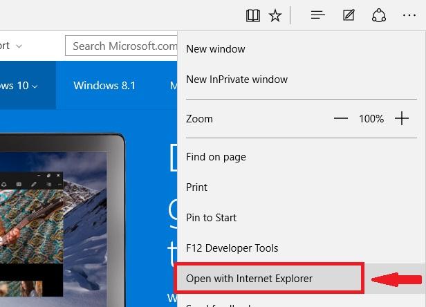Microsoft Edge Σε περίπτωση που χρησιμοποιείτε Microsoft Edge, θα πρέπει μέσα από τον φυλλομετρητή σας να ανοίξετε το μαθησιακό αντικείμενο με Internet Explorer.