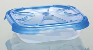 With lid that locks and stackable for optimum space saving in the fridge and cupboards. Compania noastra prezinta gama de cutii pentru produse alimentare denumita FRESCO.