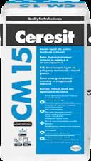 CM 15 Adeziv pentru marmură Adeziv în pat subțire pentru marmură și plăci din piatră naturală ADERENŢĂ 3 ore ÎNTĂRIRE RAPIDĂ FĂRĂ ALUNECARE CARACTERISTICI ffgata de chituit după 6 ore ffprevine