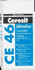 CE 46 UltraDur Chit de rosturi super flexibil EN 13888:2009 EN 13888:2009 Chit de rosturi super flexibil rezistent la agenți de curățare acizi și alcalini, pentru grosimi ale rostului între 2 și 12