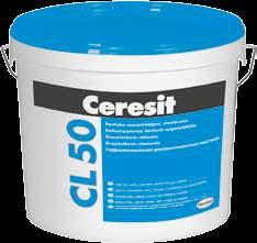 CL 50 Hidroizolație bicomponentă sub placări ceramice Hidroizolație bicomponentă flexibilă sub plăci de gresie sau faianță CARACTERISTICI poate fi placată după 2 ore acoperire a fisurilor 2