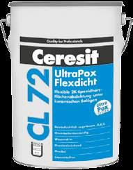 CL 72 Hidroizolaţie epoxidică bicomponentă sub placări ceramice caracteristici aprobare tehnică pentru expunere la umezeală clasele A, B, C rezistenţă deosebită la acţiunea substanţelor chimice