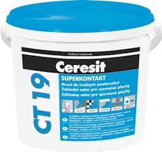CT 19 SuperGrip Grund de contact Pentru amorsarea suprafețelor absorbante și neabsorbante, asigură o puternică punte de aderenţă între materialele de finisare a pereților și pardoselilor și