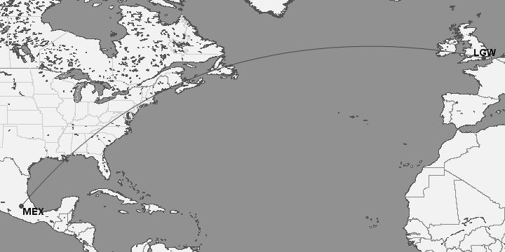 σε 130 λίρες στερλίνες (156 ευρώ). Για μια πτήση από το Λονδίνο με προορισμό την πόλη του Μεξικού σε διακεκριμένη θέση (περίπου 5.