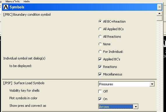 Symbols: Pressures Plot symbol in