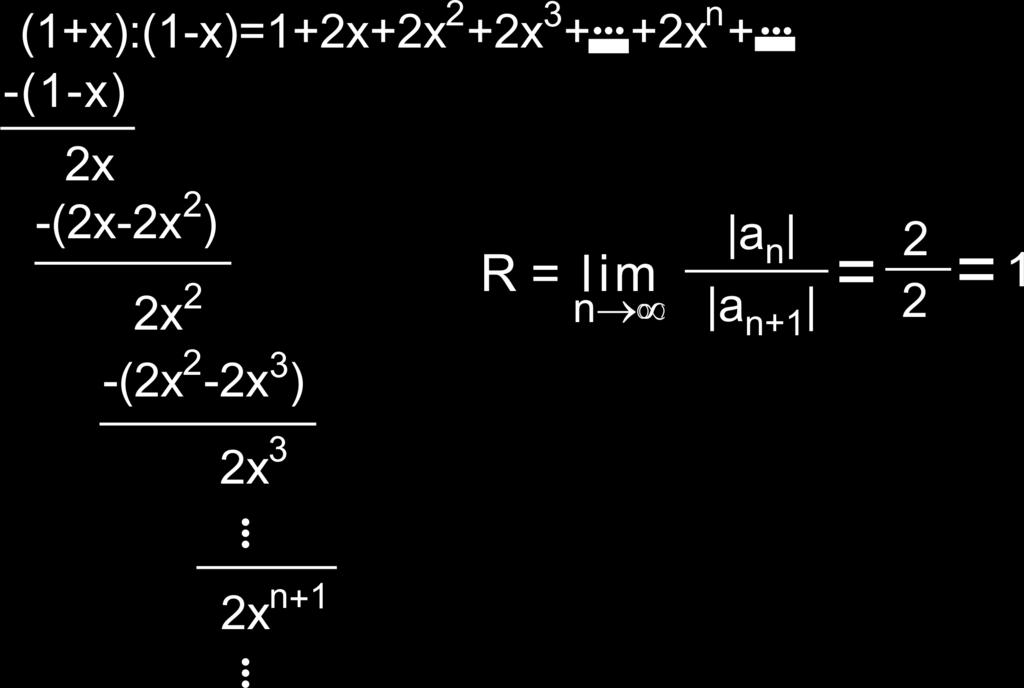 Operacije s beskonačnim polinomima Dijeljenje beskonačnih polinoma
