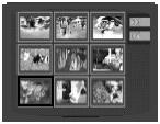 30 Funkcija apžvalga Leidžia vienu metu peržiūrėti televizoriaus ekrane 9 JPEG formato vaizdus.