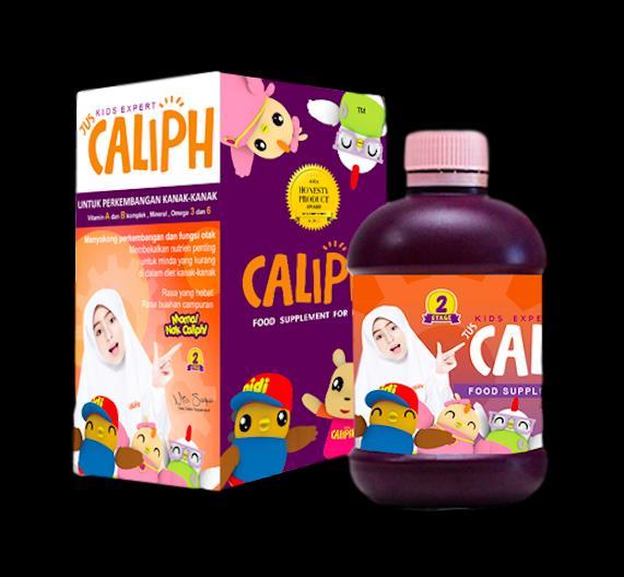 23 JUS CALIPH KIDS EXPERT (STAGE 2) SASARAN PRODUK Ibu bapa dan penjaga yang mempunyai kanak-kanak lelaki dan perempuan berumur lingkungan dari 1 tahun hingga 7 tahun dan ke atas.