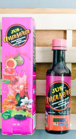 52 JUS ANASERA Supplement Jus Anasera ni dihasilkan daripada beberapa ramuan utama seperti 1. Buah Tin Menguatkan dan melindungi sistem pertahanan tubuh badan 2.