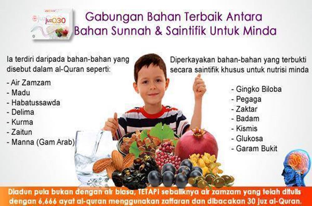 72 JUZQ30 Harga Jualan Runcit ialah RM90/- sekotak (RM100/- untuk Sabah dan Sarawak) yang mengandungi 15 sachet. Terdapat 20 ml dalam setiap sachet.