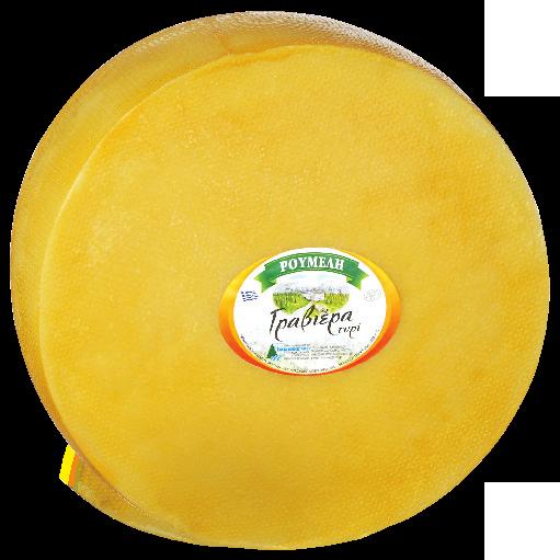 κίτρινα τυριά Γραβιέρα Ένα νόστιμο, παραδοσιακό, Ελληνικό τυρί, που παρασκευάζεται από μίγμα αιγοπρόβειου και