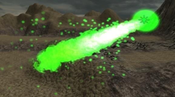 Μαγική μπάλα (Magic ball) Εικόνα 58: Πράσινη Μπάλα Είναι μικρότερη σε όγκο και παρουσιάζει ως προς τη μορφή της την ίδια φιλοσοφία όπως και οι προηγούμενες.