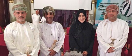 الشركة تحصد جائزة مرموقة حول المسؤولية االجتماعية فازت الشركة بجائزة غرفة تجارة وصناعة ع مان في نسختها األولى لعام ٢٠١٤ تقدير ا لبرامج االستثمار االجتماعي المتميزة التي تقوم بها والجهود التي تبذلها