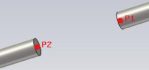 Dipole מתוך רשימת הרכיבים, לגעת בהיקף החתך של הדיפול שנצבע באדום ולהקליק