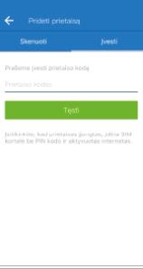 ant prietaiso nugarėlės; - Įveskite ID kodą ranka. Svarbu!