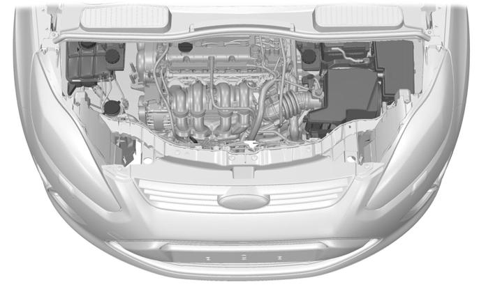 Συντήρηση ΕΠΙΣΚΌΠΗΣΗ ΤΟΥ ΧΏΡΟΥ ΚΙΝΗΤΉΡΑ - 1,6L DURATEC-16V TI-VCT (SIGMA) A B C D E F I H G E130030 A Β Γ Δ Ε ΣΤ Ζ Ρεζερβουάρ διαστολής ψυκτικού κινητήρα * : Βλ Έλεγχος ψυκτικού του κινητήρα (σελίδα