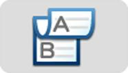 Folio, ISO B5, και 16K. Αντιγραφή Εκτυπώνει πρωτότυπα 1 όψης σε αντίγραφα 2 όψεων ή πρωτότυπα 2 όψεων σε αντίγραφα 1 όψης. Επιλέξτε τον προσανατολισμό δεσίματος για το πρωτότυπο και τα έτοιμα έγγραφα.