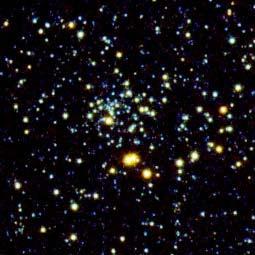 8 Σχήμα 1.4: Αριστερά: Χαρακτηριστικό διάγραμμα μέγεθος χρώμα σμήνους με νεαρό αστρικό πληθυσμό. Ανοικτό σμήνος του Γαλαξία μας. Δεξιά: Το ανοικτό σμήνος του Γαλαξία NGC 752. Σχήμα 1.5: Το σφαιρωτό σμήνος του Γαλαξία μας Μ3 (δεξιά) και το αντίστοιχο διάγραμμα μέγεθος χρώμα (αριστερά).