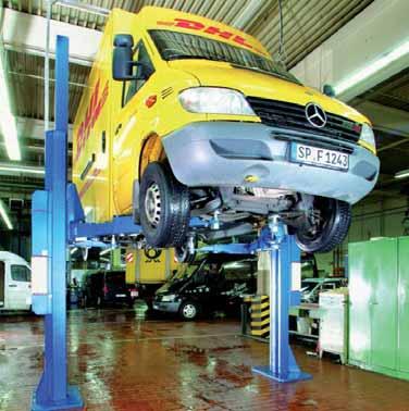ZDVIHÁKY dvojstĺpové, jamové Dvojstĺpové zdviháky POWER LIFT HDL 6500 a 8000 SST Dvojstĺpové hydraulické zdviháky pre transportéry a ľahké nákladné automobily s nosnosťou 6,5t a 8t - špeciálne