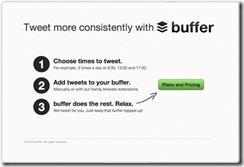 Επιχειρηματικό concept MVP Παραδείγματα (2) Landing Page buffer 1. Choose time to Tweet 2.