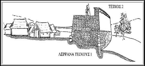 Ναξί - Οικιπμξί αρτίζξςμ μα αμεγείρξμραι μεγάλξι μαξί Οι ρξίτξι από λίθξςο και πλίμθξςο υηλόρερα έτξςμ επίπεδεο ή παμαρφρέο πρέγεο από πηλό και κλαδιά Μερικξί (ρξ Ηραίξ άμξς) είμαι μεγάλξι και