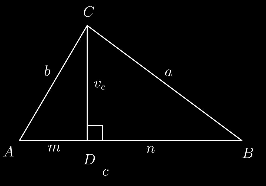 5.3 Tretji dokaz Heronove formule Tretji dokaz Heronove formule izvedemo s pomočjo klasične formule za ploščino trikotnika ABC Iz slike 7 vidimo, da velja: S = cv c.