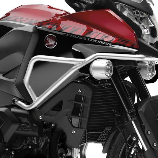 READY-TO-GO PACKS - PAGE 2 OF 4 ADVENTURE PACK FRONT LED FOG LAMP KIT 35L PANNIER KIT (ALU LOOK) SIDE DEFLECTOR KIT COWL GUARD A pair of adjustable bright white LED