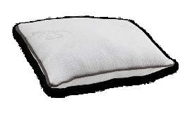 SIZES (cm) 60 x 43 x 14 SILVER PAD Προστατευτικό στρώματος Ορθοπεδικά μαξιλάρια με 100% βαμβακερά υφάσματα Όψη από ύφασμα με πλέξη κλωστής