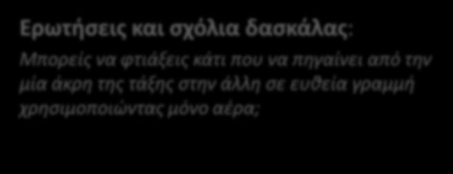 χρησιμοποιώντας μόνο αέρα; Αν αφήσεις ένα φουσκωμένο μπαλόνι όπως κάναμε εμείς Οι ανοιχτές ερωτήσεις που κάνω προκαλούν τα παιδιά να σκεφτούν.