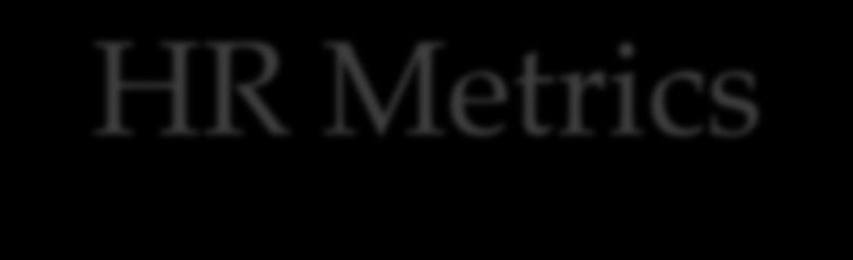 HR Metrics