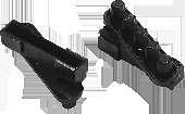 600-02-070-00 311-00-044-00 Μαύρο Black 311-09-254-00 Μαύρο Black Διπλό ράουλο για φύλλο M9242 Double roller for M9242 sash Τάπα για μπινί M9244 End cap for M9244 sash invertion profile Τάπα για